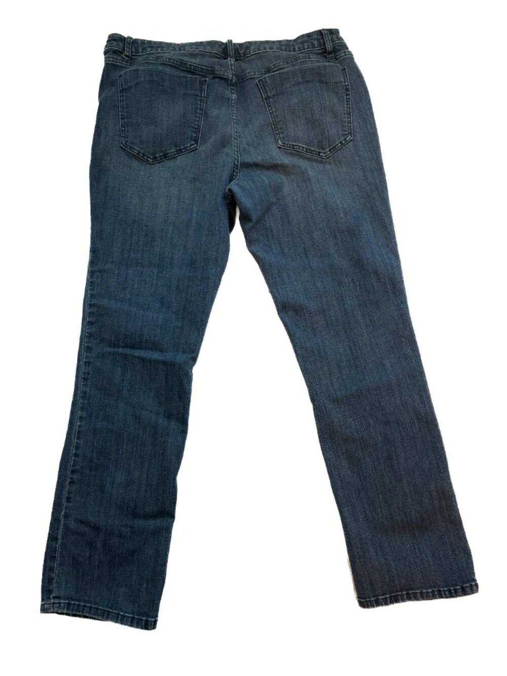 Simply Vera Vera Wang Dark Wash Roll Cuff Jeans | Designer Denim | Size 16 - Picture 2 of 2